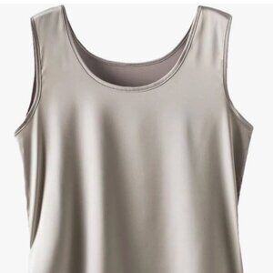 Light Gray Sleeveless Tank – Smooth & Sleek Finish - NEW WITH TAGS